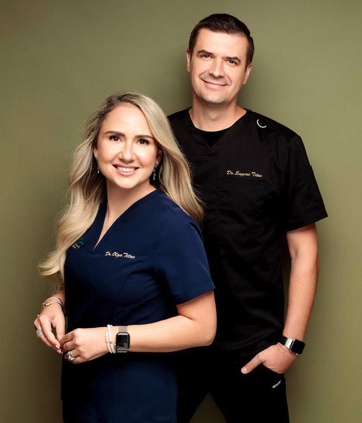 Drs. Eugene and Olga Titov, implant specialists at Marsh Cove Dental